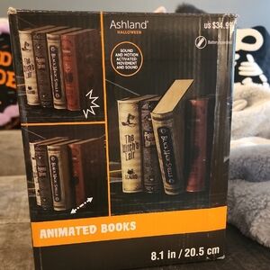 Ashland Black and Brown Animated Book Accents Decor